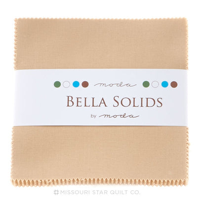 Bella Solids Tan Charm Pack
