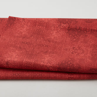 Casabella - Textured Damask Red 108" 3 Yard Cut