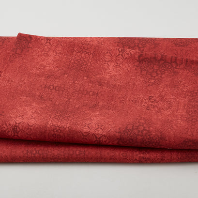 Casabella - Textured Damask Red 108" 3 Yard Cut