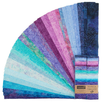 Tonga Treats Batiks - Colorwheel Plume 2.5" Strips