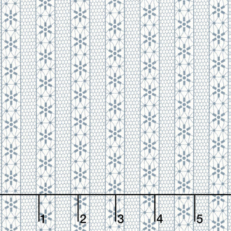 Snowman Gatherings IV - Crystal Stripe Snow Yardage