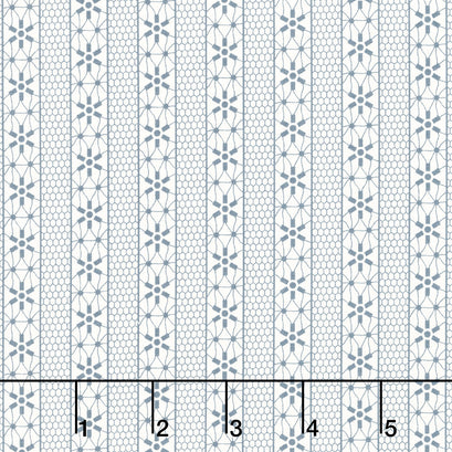 Snowman Gatherings IV - Crystal Stripe Snow Yardage