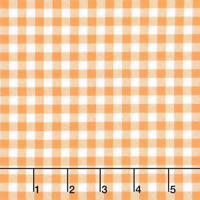 Pumpkin Patch - Gingham Orange Yardage