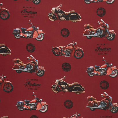 Indian Motorcycle - Main Red Yardage
