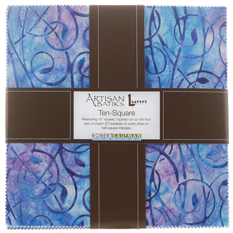 Artisan Batiks - Fancy Feathers Ten Squares