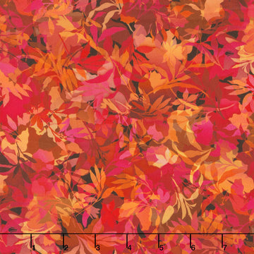 Artful Blooms - Leaves Camellia Yardage
