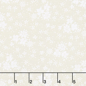 Wilmington Essentials - Sugar Cookies Posies Silhouette Cream on Cream Yardage