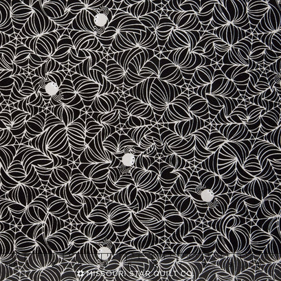 Halloween Magic - Web Black Yardage