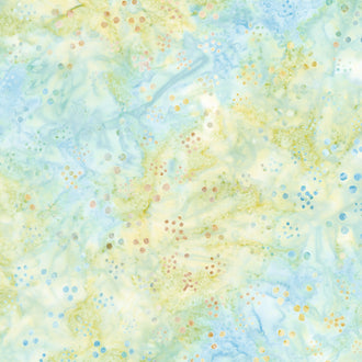 Tranquil Moments Batiks - Lots of Dots Honeydew Yardage