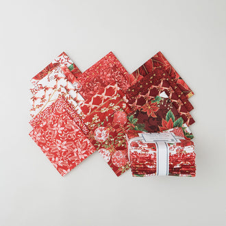 Holiday Flourish Festive Finery Candy Cane Colorstory Fat Quarter Bundle