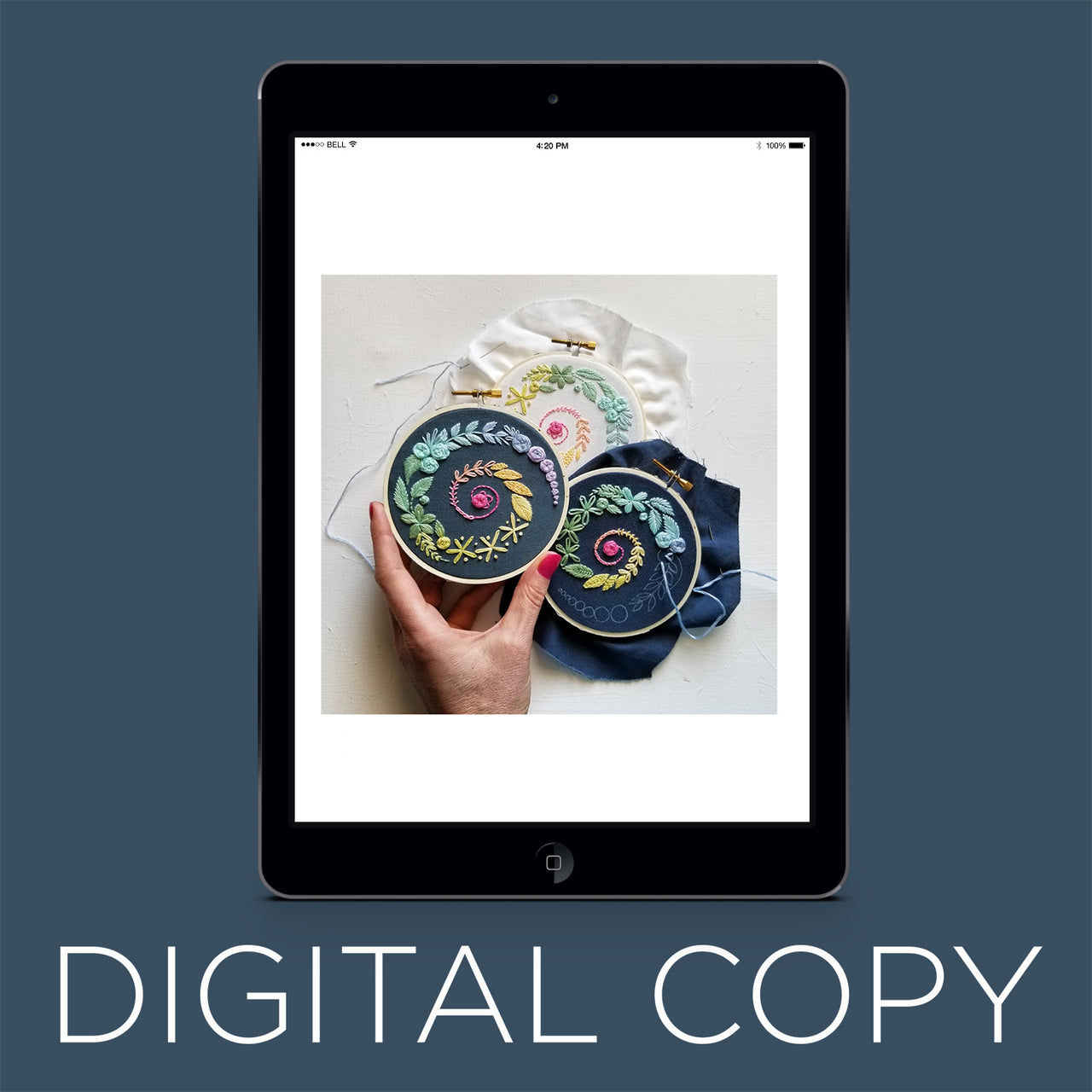 Digital Download - Spiral Sampler Embroidery Pattern Primary Image