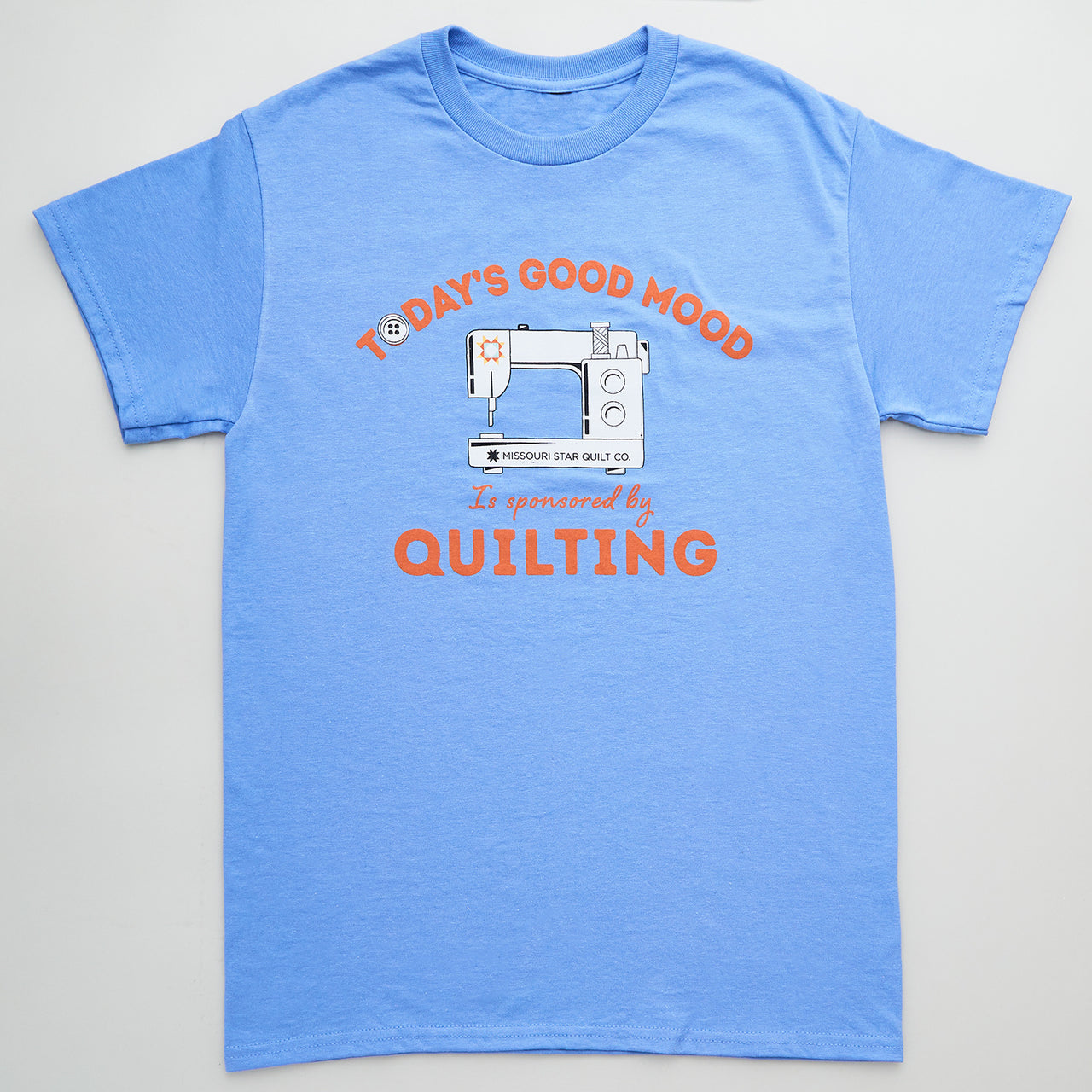 Missouri Star Sponsored by Quilting Heather Light Blue T-shirt - L