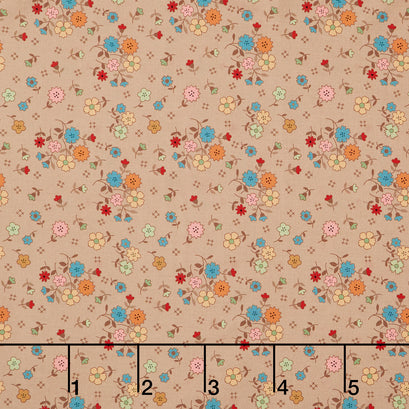 Designer Wideback - Autumn Floral Tea Dye 108" Wide Backing