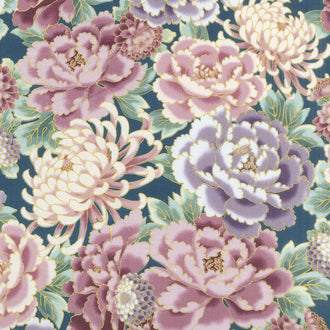 Imperial Collection 14 - Garden Colorstory Flowers Garden Metallic Yardage