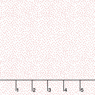 Garden Redwork - Redwork Dots White Yardage