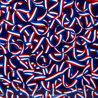 All American - USA Ribbon Navy Yardage