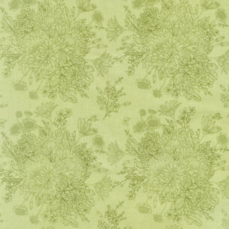Love Story - Floral Green Yardage