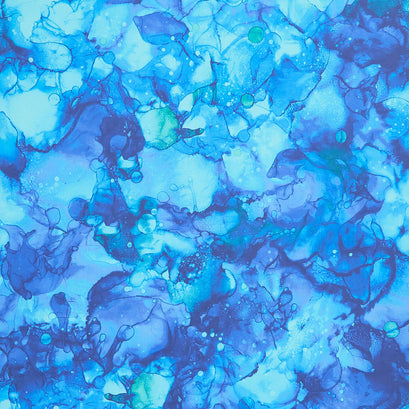Fluidity - Indigo Digitally Printed Yardage