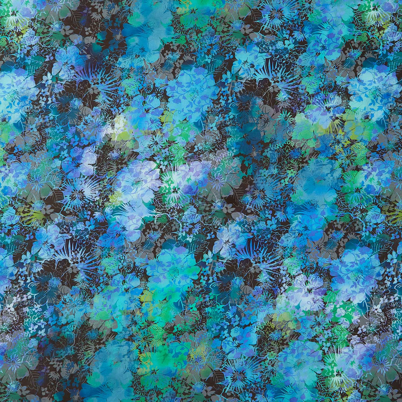 I Dream In Color - Lush Blue Yardage