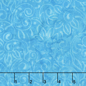 Tonga Batiks - Aruba Vine Scroll Breeze Yardage