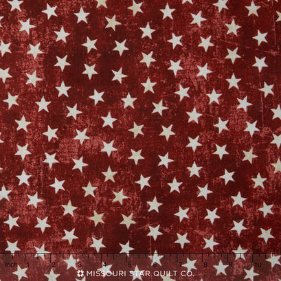 American Vintage - Stars Red Yardage