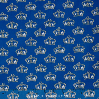 British Invasion - Crown Blue Yardage