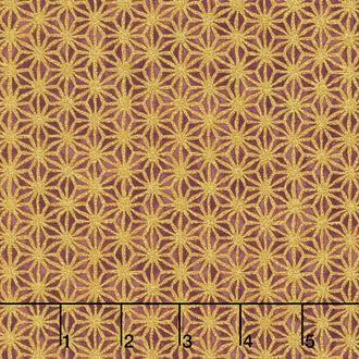 Imperial Collection 14 - Garden Colorstory Stars Plum Metallic Yardage