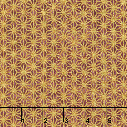 Imperial Collection 14 - Garden Colorstory Stars Plum Metallic Yardage