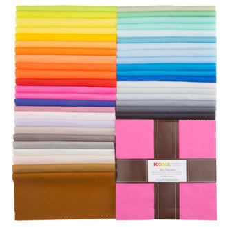 Kona Cotton - New 2017 Colors Ten Squares