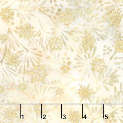 Artisan Batiks - Northwoods 6 Berry Sprigs Winter Metallic Yardage