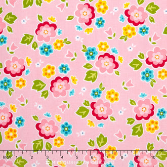 Bloom and Bliss - Main Pink Yardage
