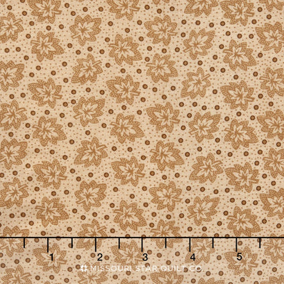 Garnet - Garnet Leaf Tan Yardage