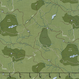 Jeep - Jeep Map Green Yardage