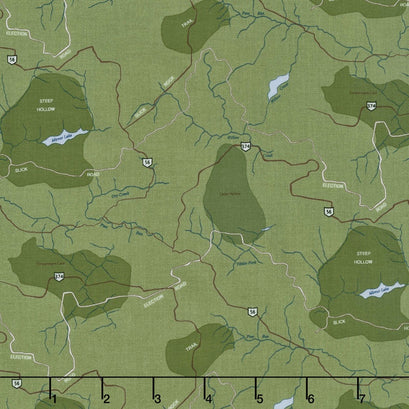 Jeep - Jeep Map Green Yardage