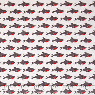 Blackbeard's Pirates - Shark Gray Yardage