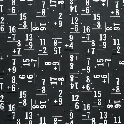 Old School - Flash Cards Black Yardage