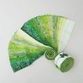 Java Batiks Bright Green Favorites Strips