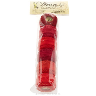 Presencia Scarlet Perle Cotton 8 Sampler