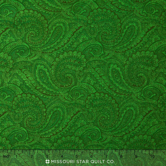 Wilmington Essentials - Paisley Dark Green 108" Backing