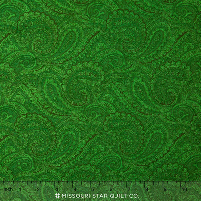 Wilmington Essentials - Paisley Dark Green 108" Backing