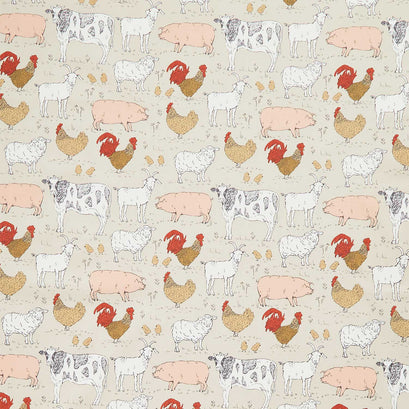 Farmstead - Animal Farm Linen Yardage