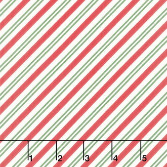 Once Upon a Christmas - Peppermint Stick Snow Yardage