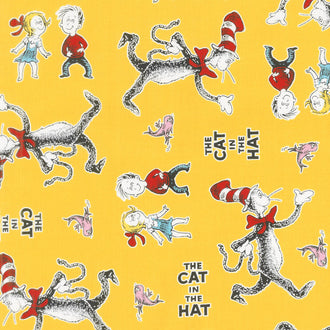 The Cat in the Hat 4 - Cat Yellow Yardage