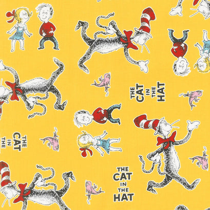 The Cat in the Hat 4 - Cat Yellow Yardage