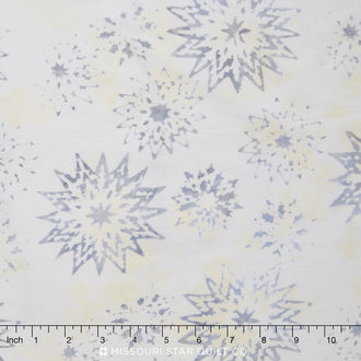 Tonga Batiks - Rose Snowflake Mix Ivory Yardage