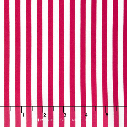 Lost and Found America - Americana Stripe Red Yardage
