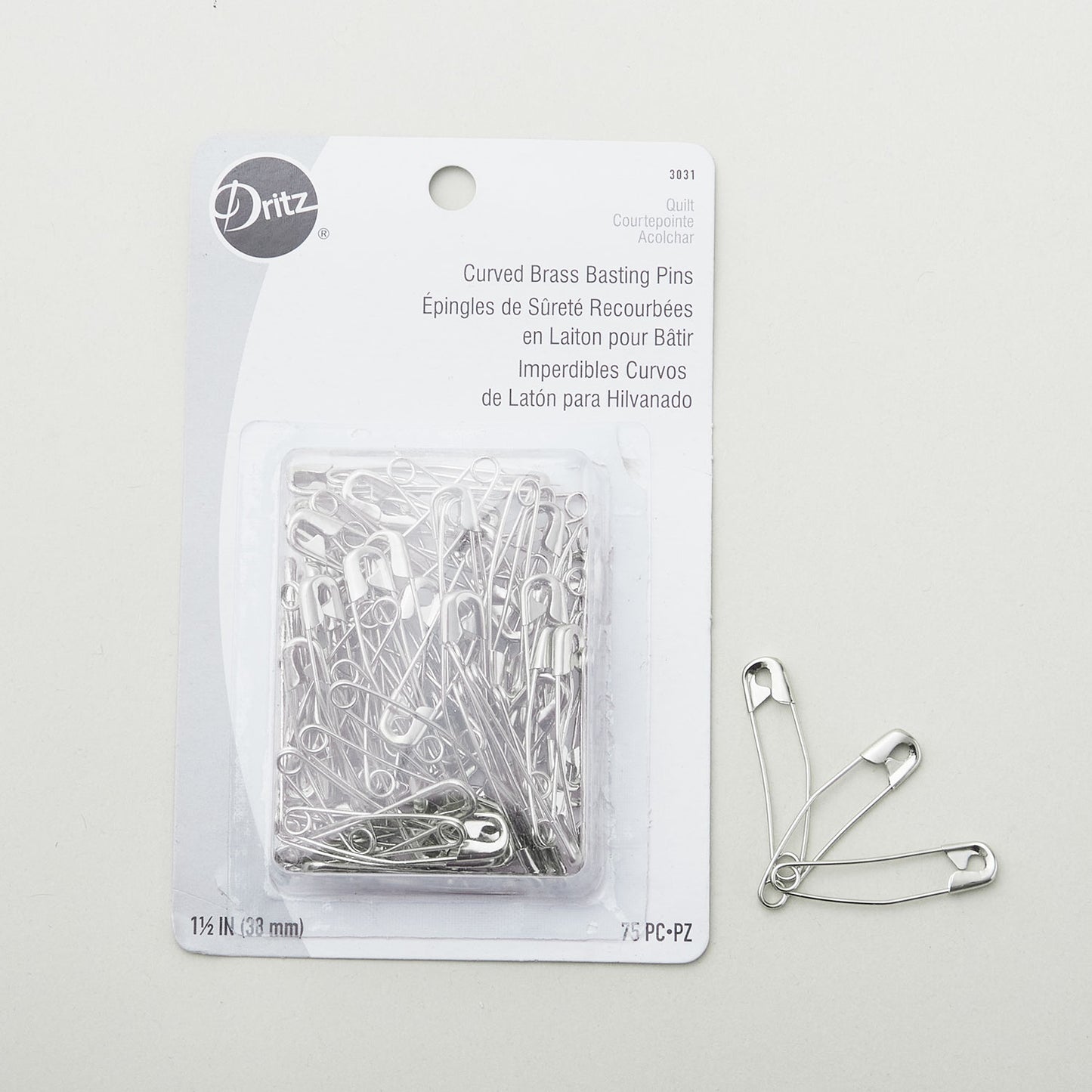 Dritz Curved Basting Pins Size 2