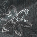 Holiday Flourish 11 - Silver Marble Snowflakes Ebony Metallic Yardage