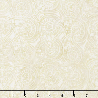 Tonga Batiks - Pearl Circular Paisley Antique Yardage