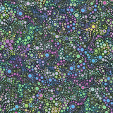 Effervescence - Dots Mardi Gras Digitally Printed Yardage